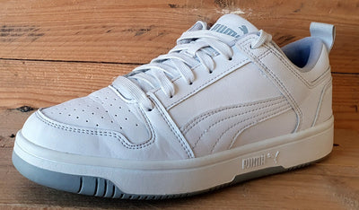 Puma Rebound Layup Lo Low Leather Trainers UK5/US6/EU38 369866-03 White/Grey