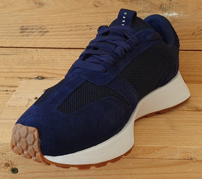 Castore Technical Retro Low Textile/Suede Trainers UK7/US8/EU40 CS0001 Navy/Gum