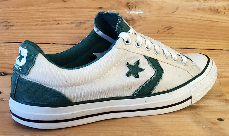 Converse All Star Low Canvas Trainers UK8.5/US8.5/EU42 136956C White/Green