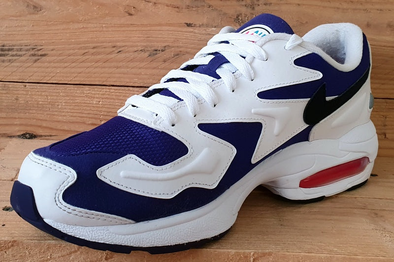 Nike Air Max 2 Suede/Textile Trainers UK9.5/US10.5/E44.5 AO1741-103 White/Purple