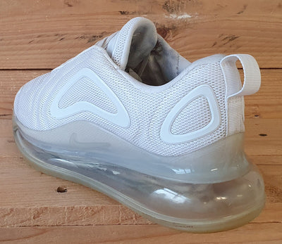 Nike Air Max 720 Low Textile Trainers UK5.5/US6Y/EU38.5 AQ3196-100 Triple White