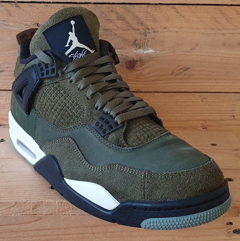 Nike Air Jordan 4 Craft Mid Suede Trainers UK9.5/US10.5/EU44.5 FB9927-200 Olive