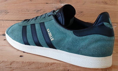 Adidas Gazelle Low Suede Trainers UK12/US12.5/EU47 BZ0033 Trace Green Black