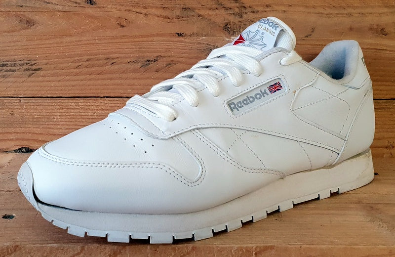 Reebok Classic Low Leather Trainers UK9/US11.5/EU43 059503 White/Grey/Red