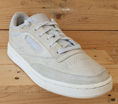 Reebok Club  C 85 Low Suede Trainers UK7.5/US10/EU41 H01407 Washed Grey/White