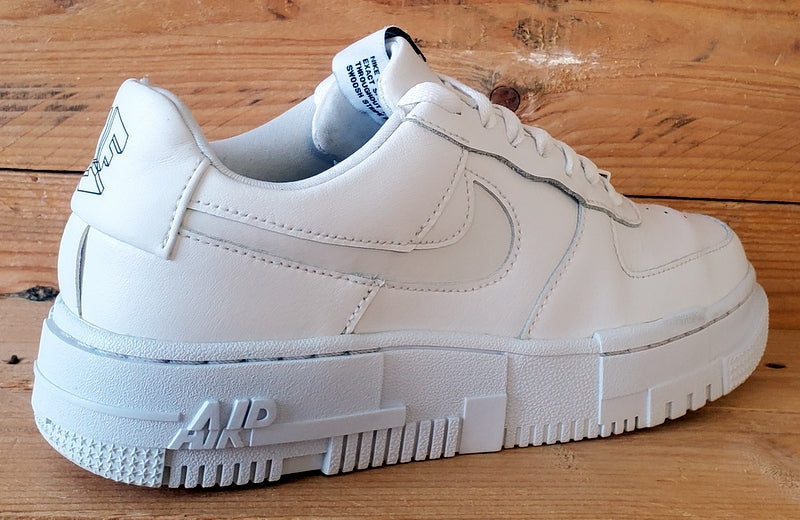 Nike Air Force 1 Pixel Leather Trainers UK5/US7.5/EU38.5 CK6649-100 Triple White