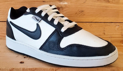 Nike Ebernon Premium Leather Trainers UK7.5/US8.5/EU42 AQ1774-102 Black/White