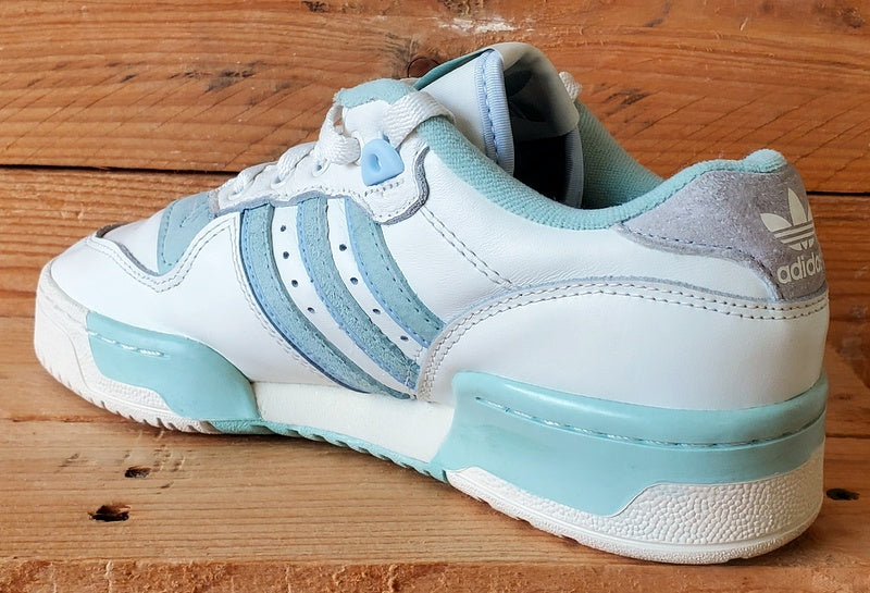 Adidas Rivalry Low Leather Trainers UK4/US4.5/EU36.5 EF6412 White/Green