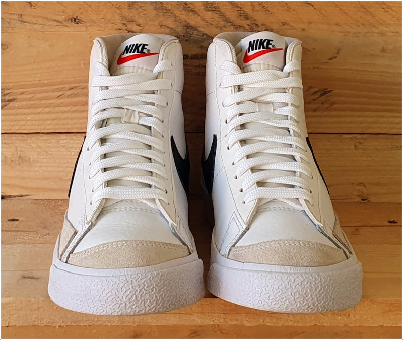 Nike Blazer Mid '77 Leather Trainers UK4/US4.5Y/EU36.5 DA4086-100 White/Black