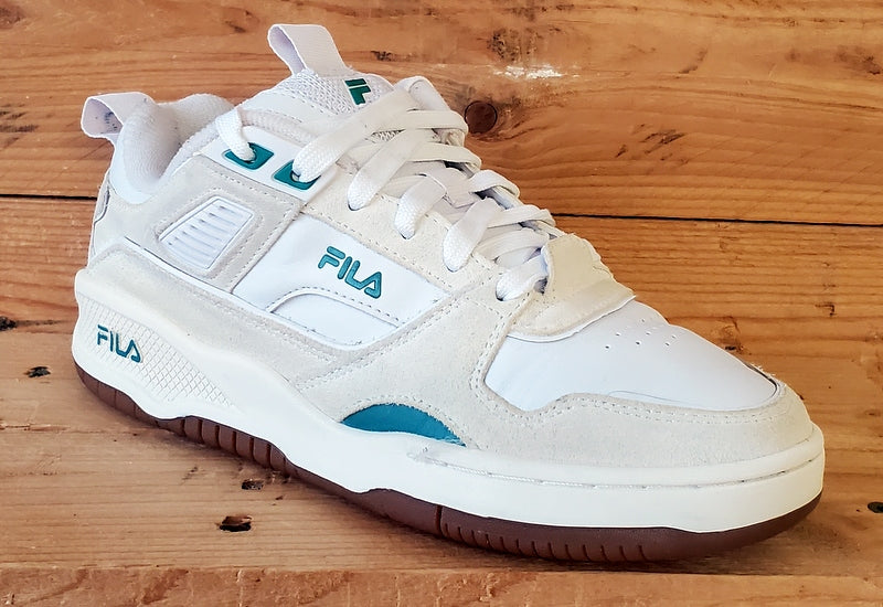 Fila Corda Low Leather/Suede Trainers UK4.5/US7/EU38 5TM02042-160 White/Green