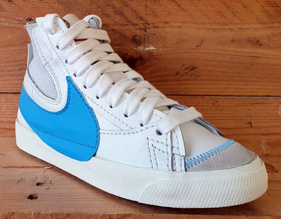 Nike Blazer 77 Jumbo Mid Leather Trainers UK6/US7/EU40 DD3111-103 White/Blue