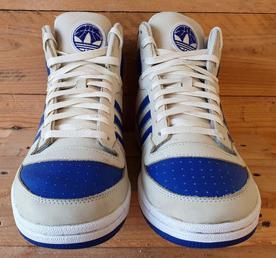 Adidas Top Ten RB Mid Leather Trainers UK10.5/US11/EU45 FZ6022 Cream/Royal Blue