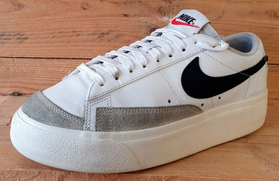 Nike Blazer Platform Low Leather Trainers UK6.5/US9/E40.5 DJ0292-101 White/Black