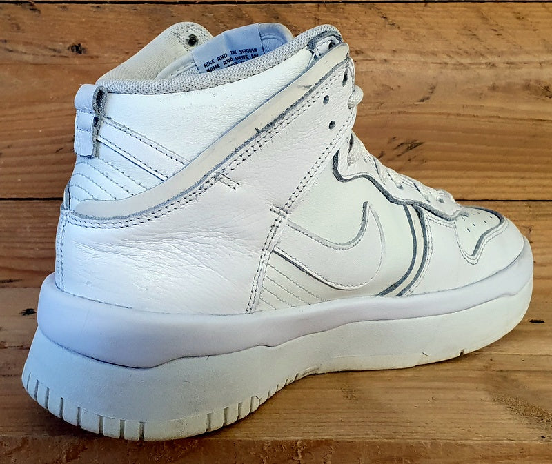 Nike Dunk High Up Rebel Leather Trainers UK6/US8.5/EU40 DH3718-100 Summit White