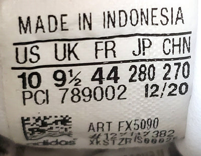 Adidas Continental Low Leather Trainers UK9.5/US10/EU44 FX5090 White/Navy