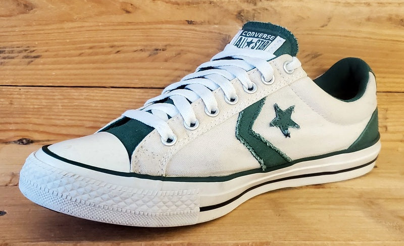 Converse All Star Low Canvas Trainers UK8.5/US8.5/EU42 136956C White/Green