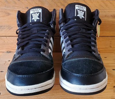 Adidas Top Ten Mid Leather Trainers UK8.5/US9/EU42.5 GX0742 Black/White