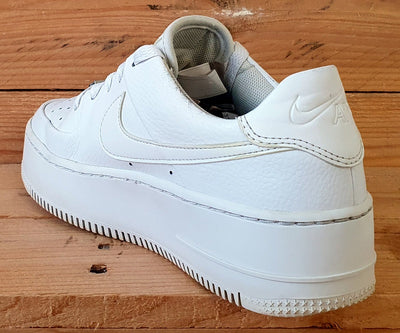 Nike Air Force 1 Sage Low Leather Trainers UK3/US5.5/E36 AR5339-100 Triple White