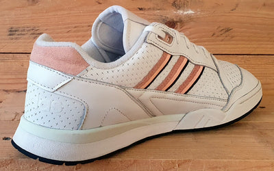 Adidas A.R Low Leather Trainers UK8/US8.5/EU42 EE5398 Cloud White Glow Pink