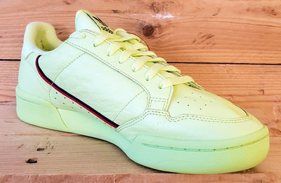 Adidas Continental 80 Leather Trainers UK7.5/US8/EU41 B41675 Semi Frozen Yellow