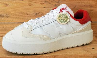 New Balance CT302 Low Leather Trainers UK8/US8.5/EU42 CT302VB White/Red