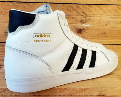 Adidas Basket Profi Mid Leather Trainers UK10/US10.5/EU44.5 FW3108 White/Black
