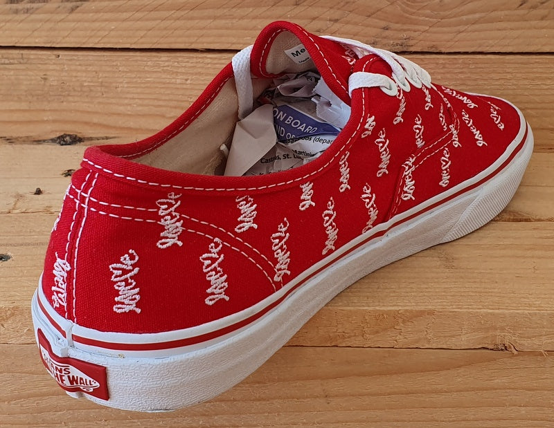 Vans Off The Wall Love Me Canvas Trainers UK9/US10/EU43 TC8R Red/White/Gum