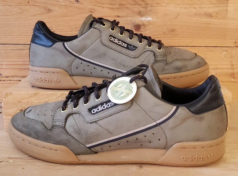Adidas Continental 80 Low Suede Trainers UK10/US10.5/EU44.5 EG3099 Trace Cargo