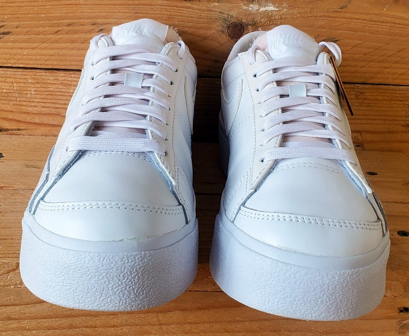 Nike Blazer Platform Leather Trainers UK4/US6.5/EU37.5 DJ0292-100 Triple White