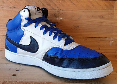 Nike Court Vision Mid Leather Trainers UK8/US9/EU42.5 DM1186-400 Game Royal