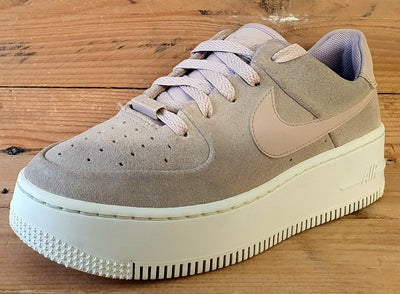 Nike Air Force 1 Sage Suede Trainers UK4/US6.5/EU37.5 AR5339-201 Particle Beige