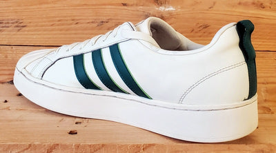 Adidas Streetcheck Low Leather Trainers UK10.5/US11/E45 ID6061 Cream White/Green