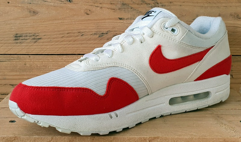 Nike Air Max 1 By You Low Suede Trainers UK11/US12/EU46 CN9671-991 White/Red