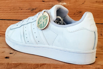 Adidas Superstar Low Leather Trainers UK4/US4.5/EU36.5 EF5399 Triple White
