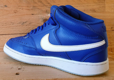 Nike Court Vision Mid Leather Trainers UK6/US7/EU40 CD5466-400 Hyper Blue