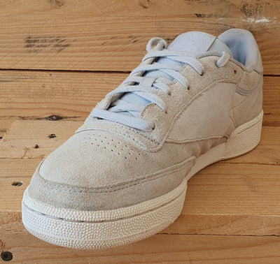 Reebok Club  C 85 Low Suede Trainers UK7.5/US10/EU41 H01407 Washed Grey/White