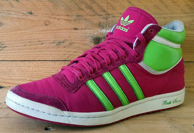 Adidas Originals Sleek Series Mid Trainers UK7/US8.5/EU40.5 G19594 Pink/Green