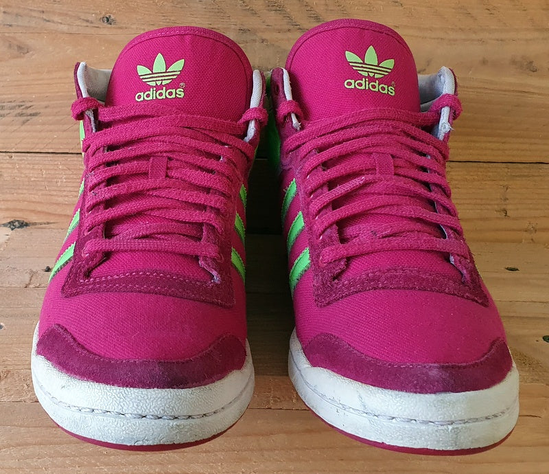 Adidas Originals Sleek Series Mid Trainers UK7/US8.5/EU40.5 G19594 Pink/Green