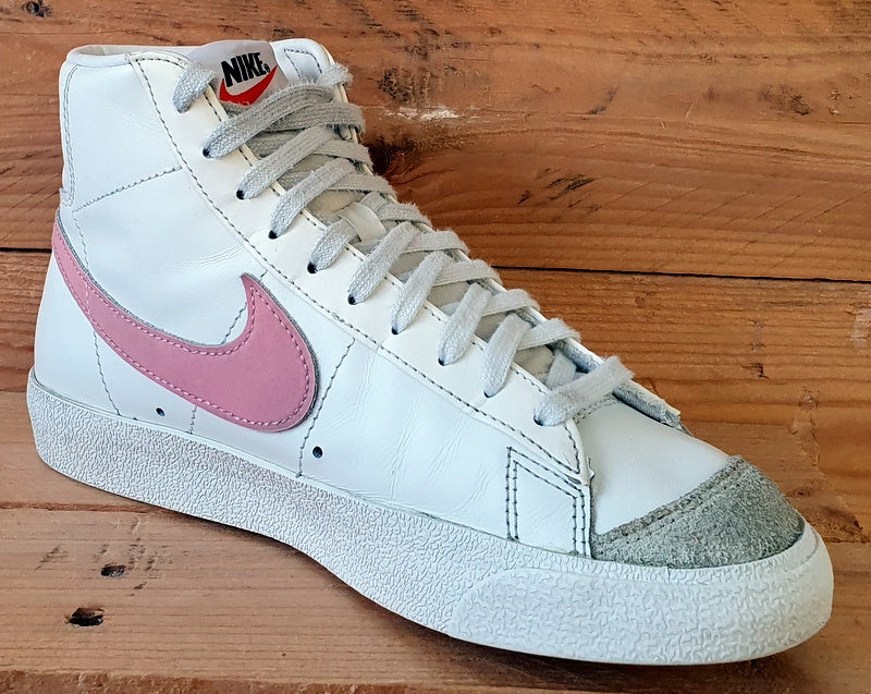 Nike Blazer 77 Leather Trainers UK5/US7.5/EU38.5 CZ1055-114 White/Sunset Pulse