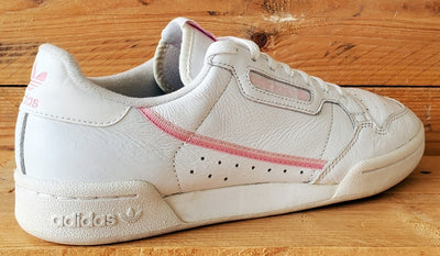 Adidas Continental 80 Low Leather Trainers UK8/US9.5/EU42 G27722 White/Pink