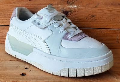 Puma Cali Dream Low Leather Trainers UK4.5/US7/EU37.5 383112-02 Cloud White