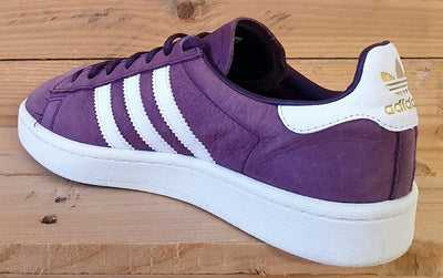 Adidas Campus Low Suede Trainers UK6.5/US8/EU40 BY9843 Purple/White