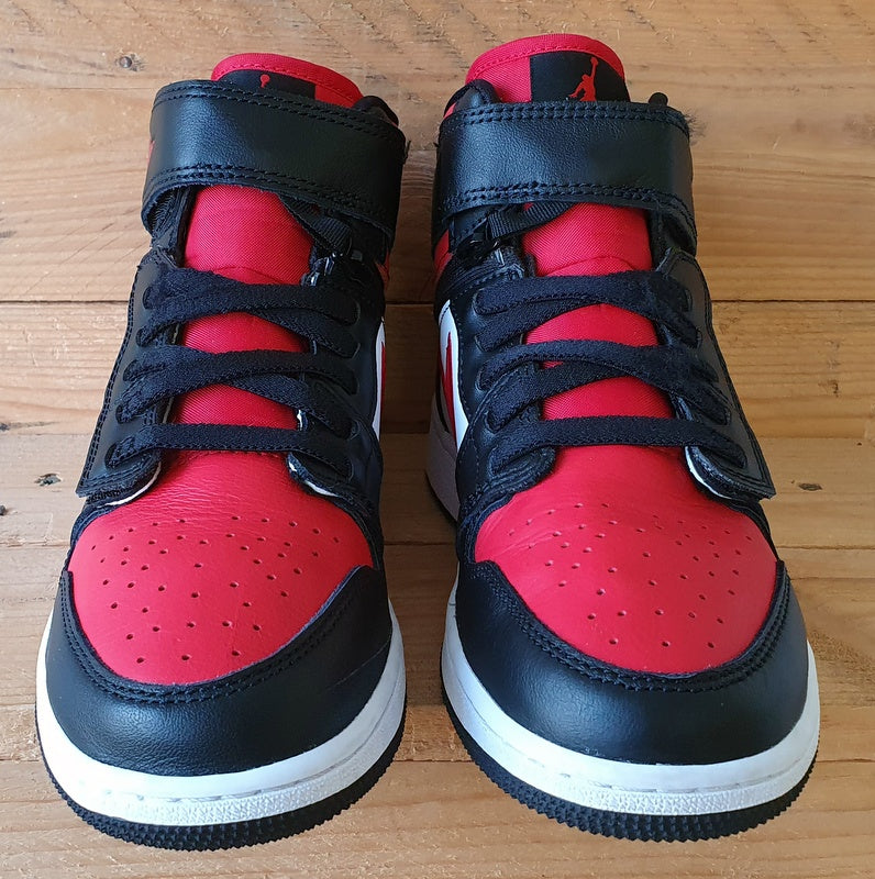 Nike Air Jordan 1 Flyease Mid Trainers UK4.5/US5Y/EU37.5 DC7986-061 Black/Red