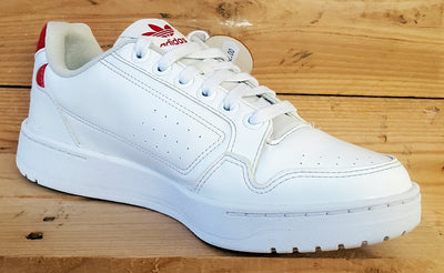 Adidas Originals NY 90 Low Leather Trainers UK8/US8.5/EU42 FZ2250 White/Red