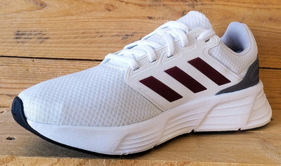 Adidas Galaxy 6 Low Textile Trainers UK8/US8.5/EU42 IE8136 Cloud White/Red