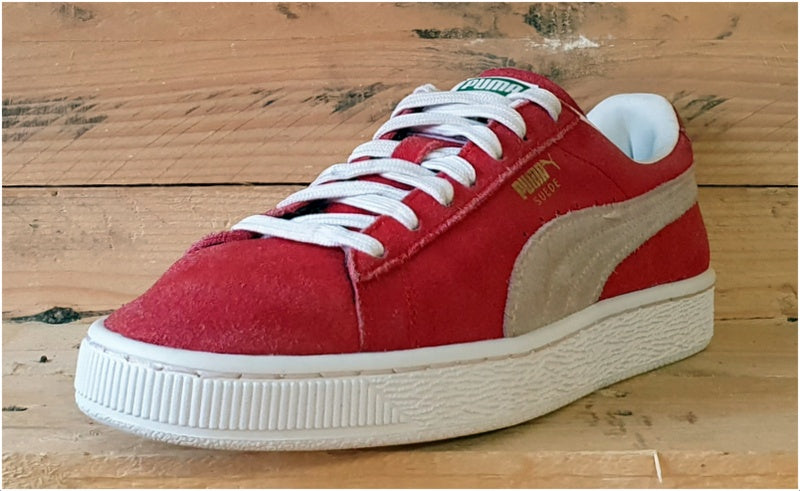 Puma red suede trainers best sale