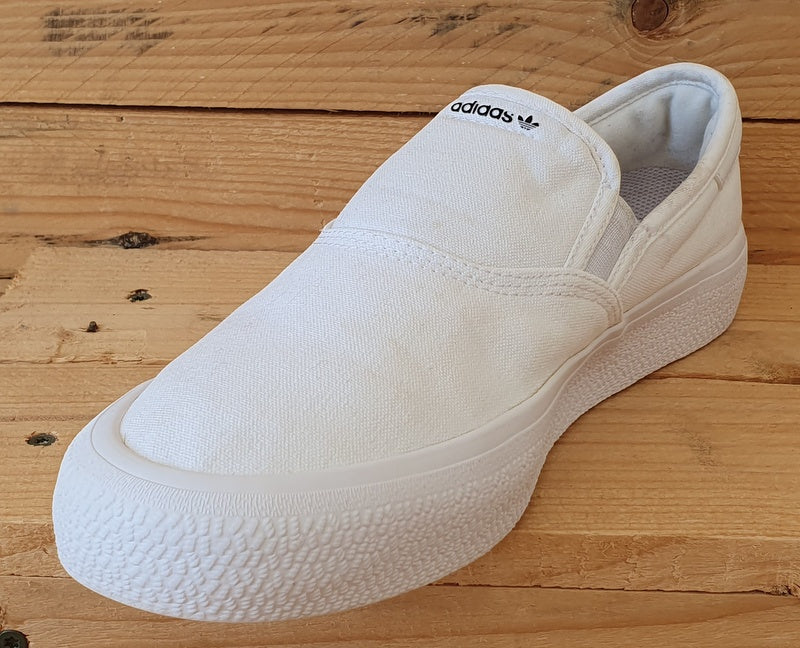 Adidas 3mc Slip-On Low Canvas Trainers UK7.5/US8/EU41 EG2638 Cloud White