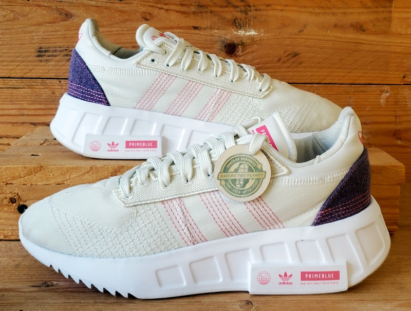 Adidas Geodiver Primeblue Textile Trainers UK5.5/US6/EU38.5 GZ4407 Cream/White