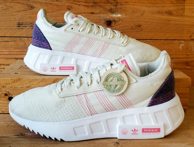 Adidas Geodiver Primeblue Textile Trainers UK5.5/US6/EU38.5 GZ4407 Cream/White
