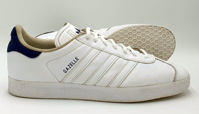 Adidas Originals Gazelle Low Leather Trainers FU9487 White/Blue UK11/US11.5/EU46